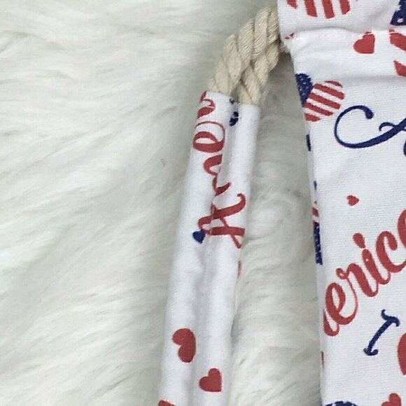 ANNA & AVA Soho Sling Backpack Love America Heart Patriotic Canvas Nautical NWOT - Picture 6 of 7